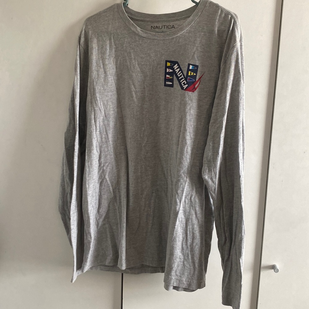 Grey Nautica long sleeve size L